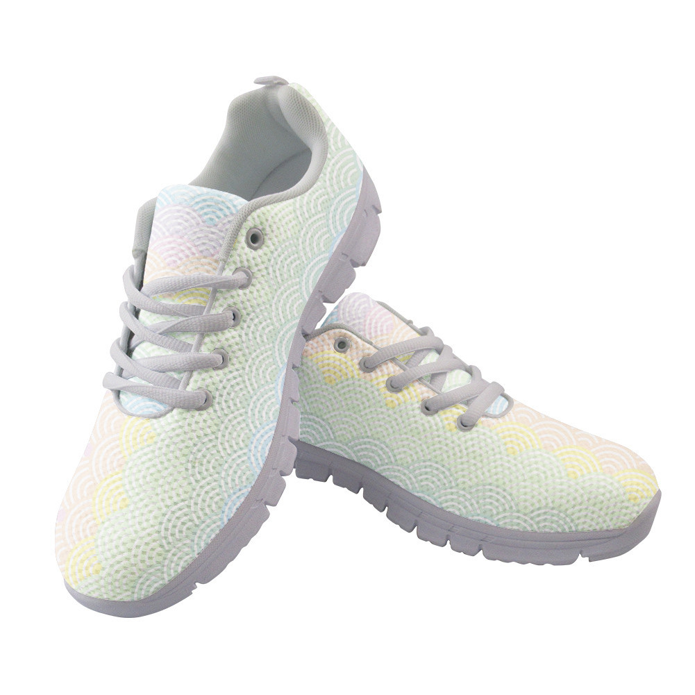 Pastel Rainbow Seigainami Literally Means Sea Wave Running Shoes Sport Sneakers